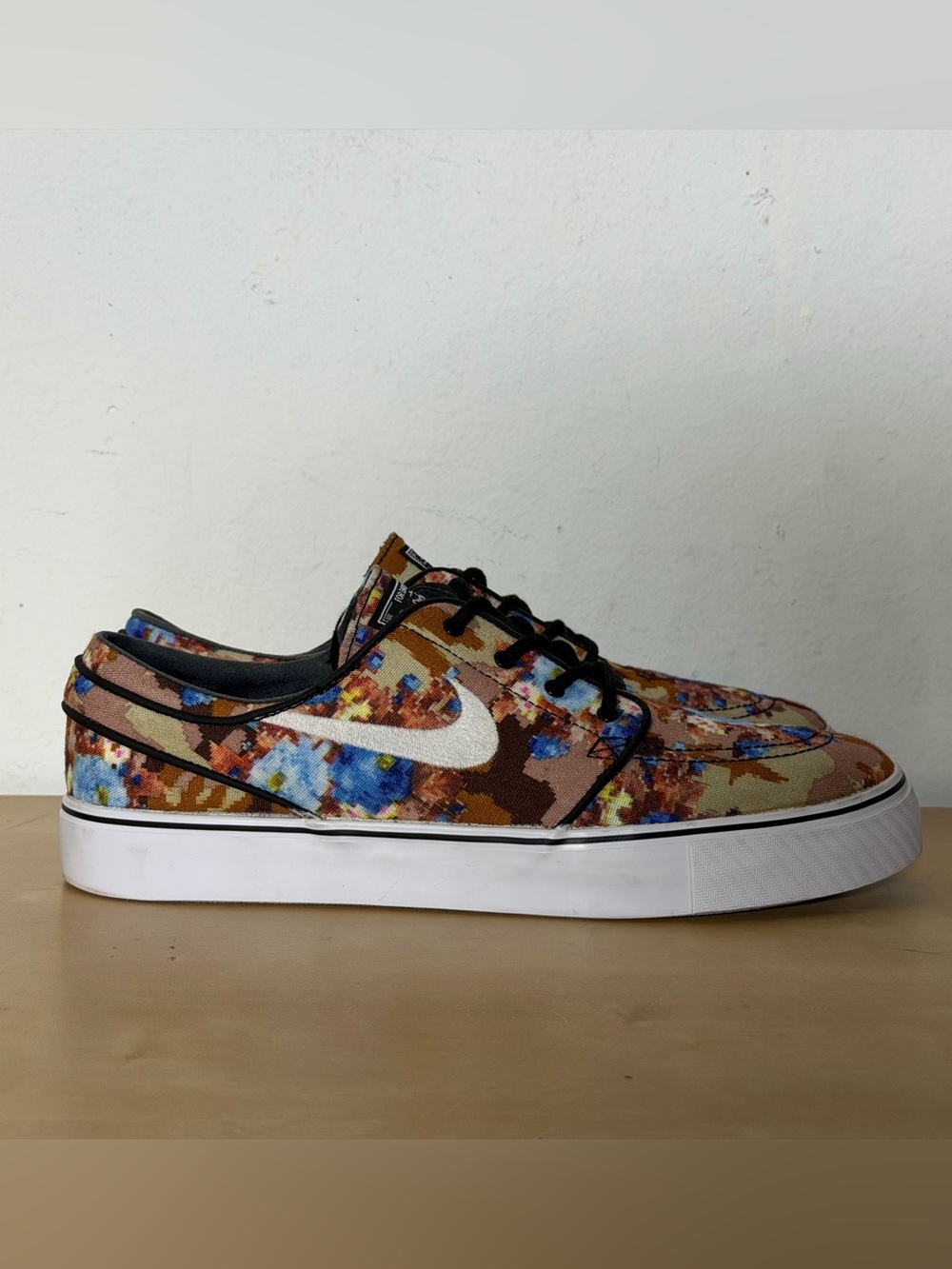 Nike Zoom Stefan Janoski Pr Blue Digi Floral Skate Shoes 482972-904 Men’s Size 9
